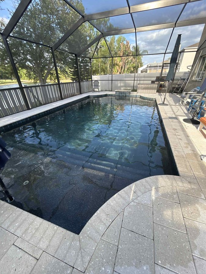 Pool after service